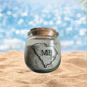 MB Handcrafted Sand Jar with Cork Lid